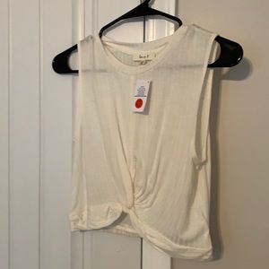 Cream/off white crop top